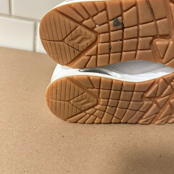 SKETCHERS 8.5 Woman Street Uno wedge white memory foam comfort casual sneaker - Picture 14 of 15